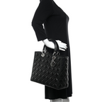 Dior Large Lady Dior Bag - Black