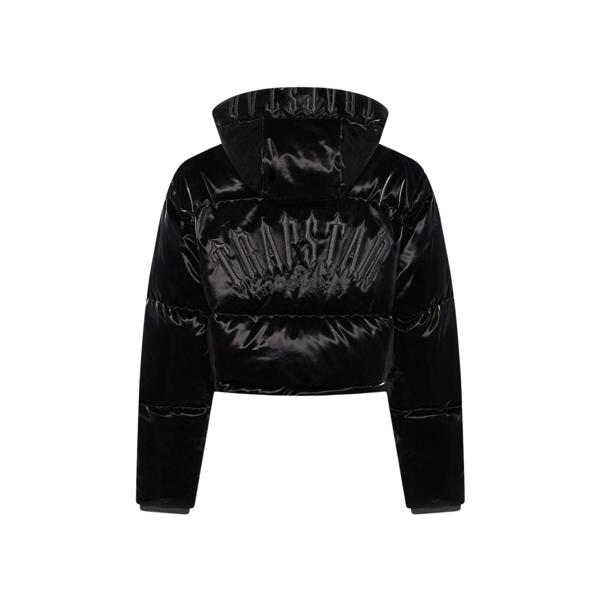 Trapstar Women's Arch AW23 Hooded Puffer Jacket - Gloss Black