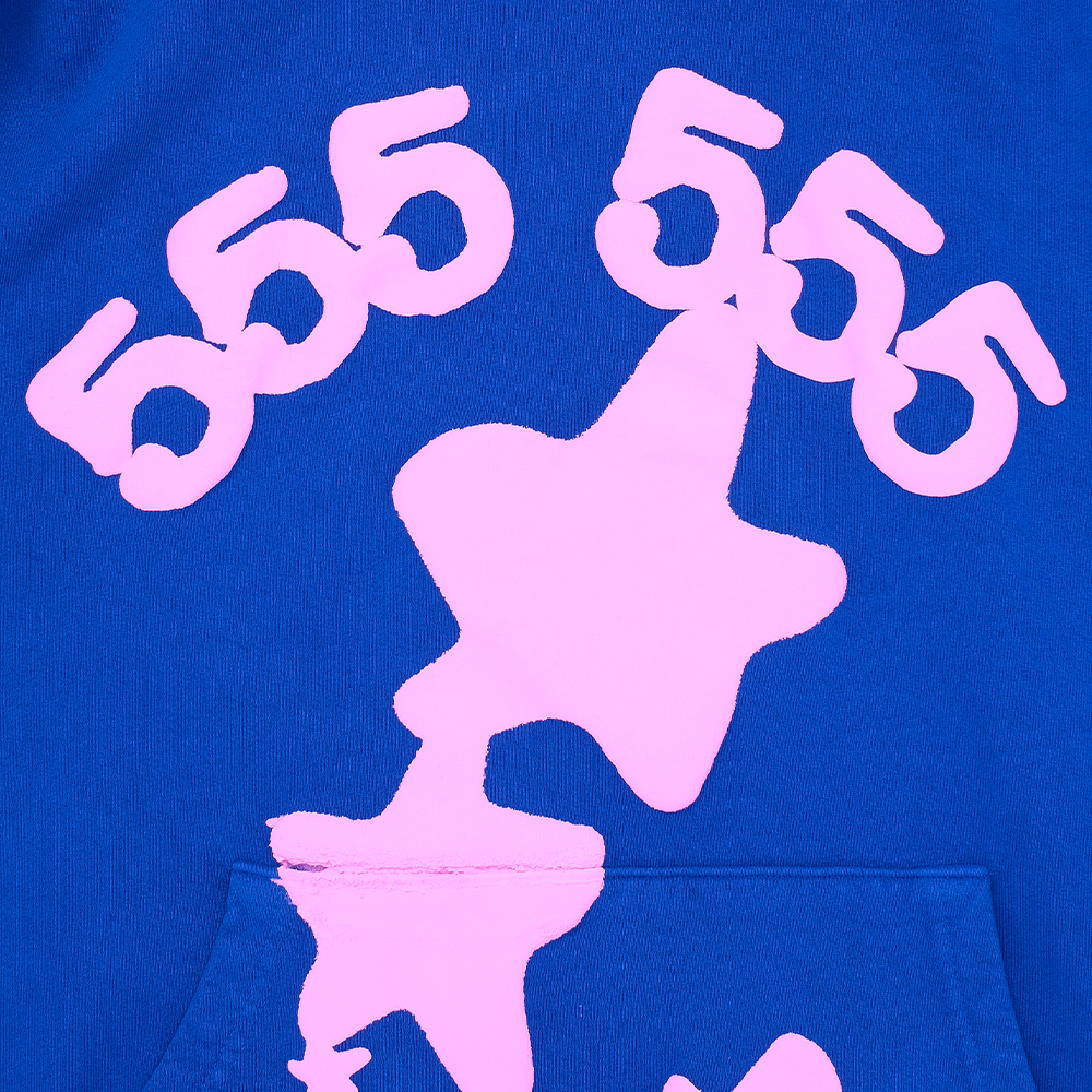 Sp5der Blue Beluga Hoodie - Blue