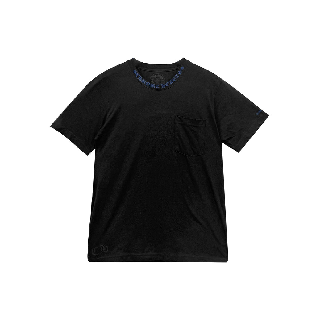 Chrome Hearts Neck Logo Black Short Sleeve T-Shirt