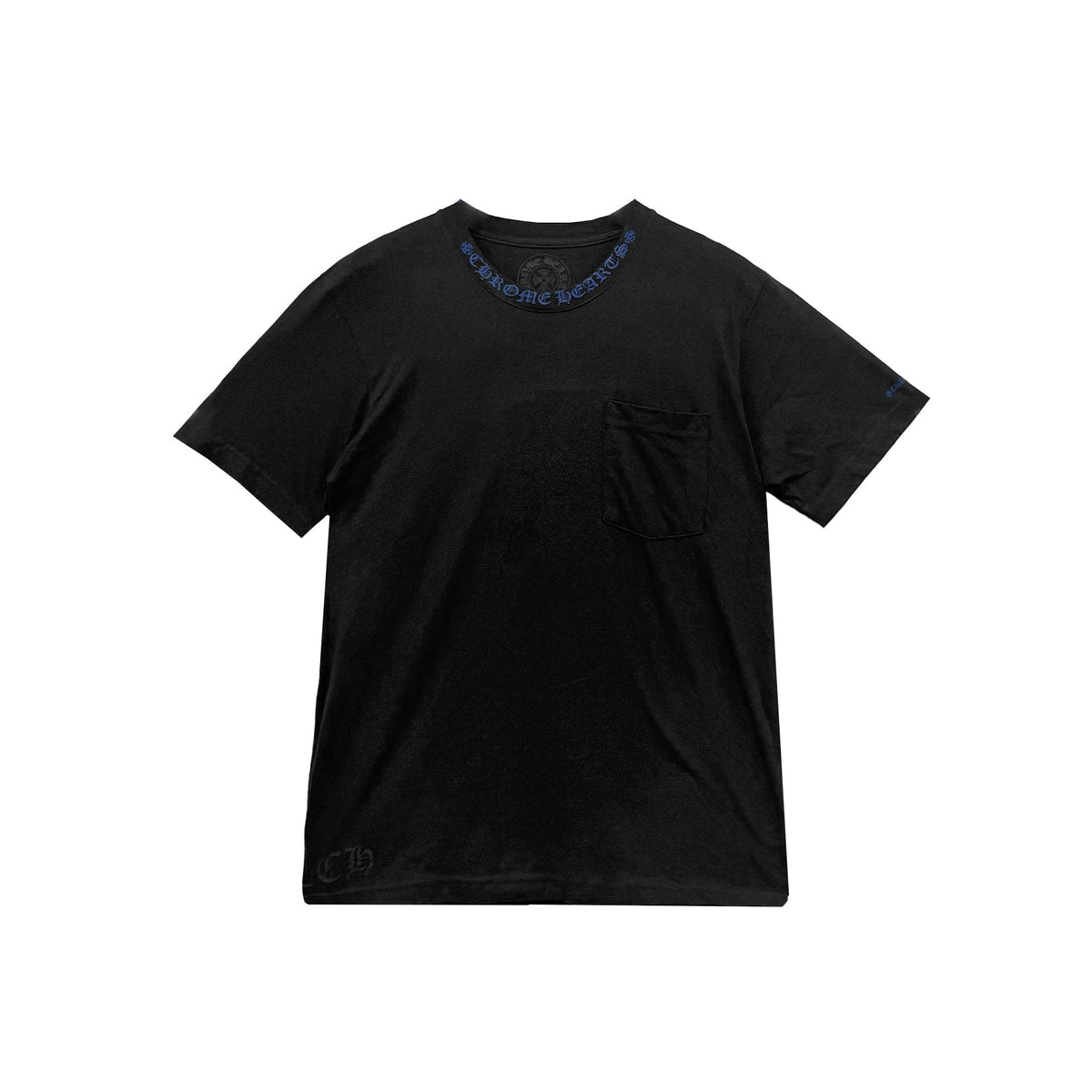 Chrome Hearts Neck Logo Black Short Sleeve T-Shirt