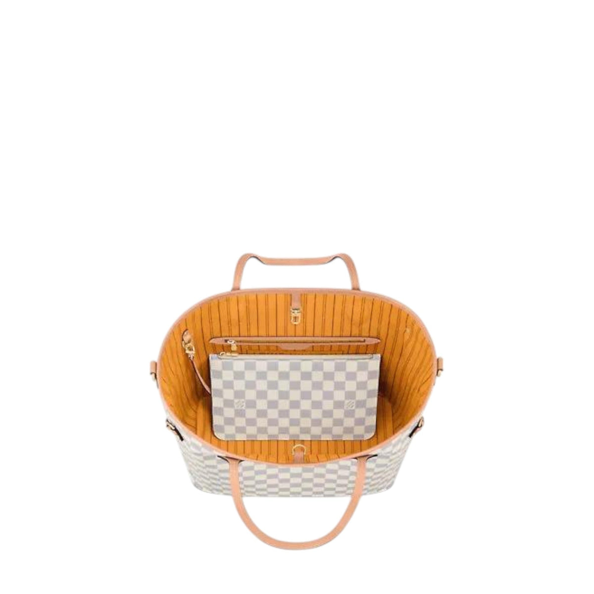 Louis Vuitton Neverfull MM Damier Azur Coated Canvas