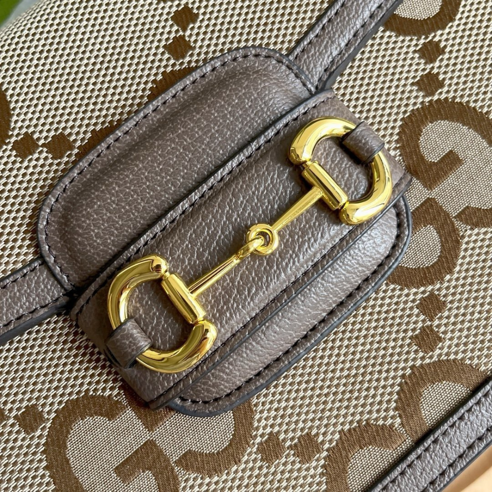 Gucci Horsebit 1955 Jumbo GG Mini Crossbody Bag – Brown