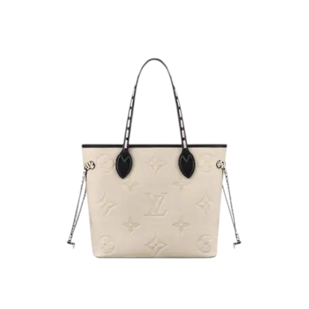 Louis Vuitton Neverfull MM Embossed Supple Grained Cowhide Leather