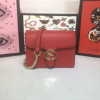 Gucci Interlocking G Small Dollar Shoulder Bag – Red