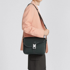 Dior Medium Grained Calfskin Saddle Messenger Bag with Flap - Black