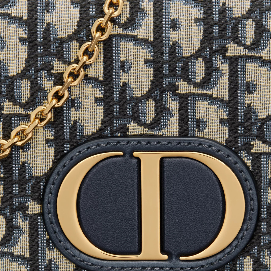 Dior 2-in-1 30 Oblique Jacquard Montaigne Pouch - Blue