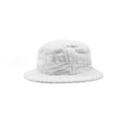 Chrome Hearts Cross Leather Patch Terry Fabric Hat in White