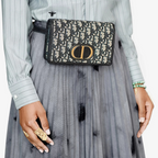 Dior 2-in-1 30 Oblique Jacquard Montaigne Pouch - Blue