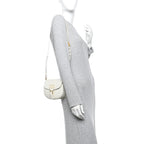 Dior Medium Bobby Calfskin Crossbody Bag - White