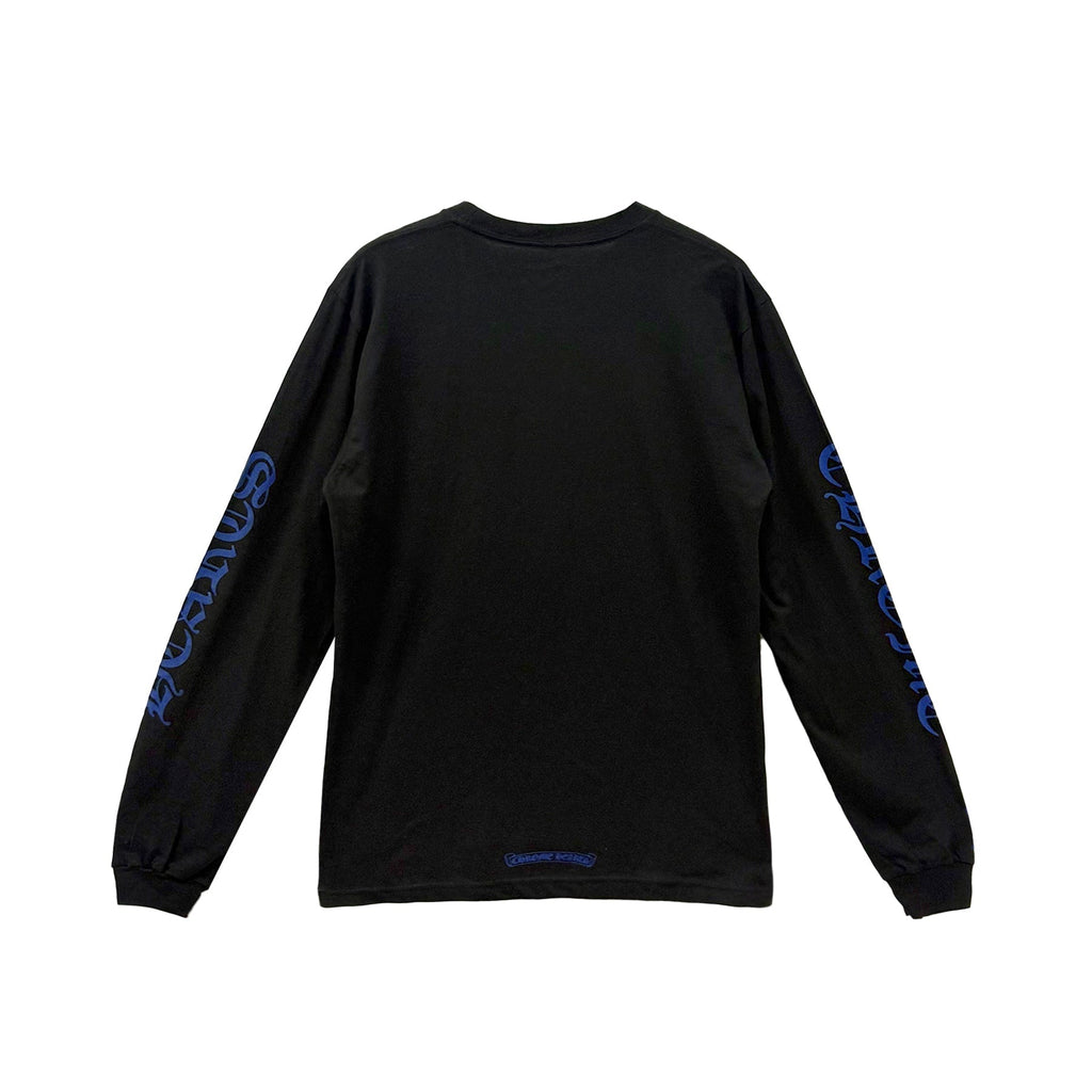 Chrome Hearts Neck Logo Long Sleeve Tee in Black