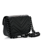 Gucci GG Marmont Leather Chain Belt Bag – Black