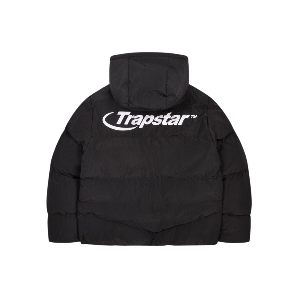 Trapstar Hyperdrive Hooded Puffer Jacket - Black