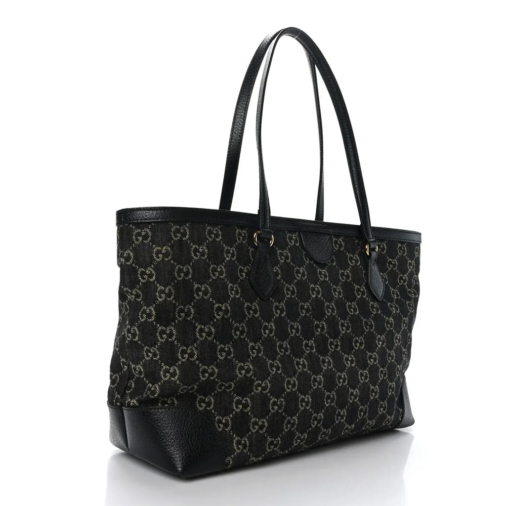 Gucci GG Monogram Medium Ophidia Shopping Tote Bag – Black