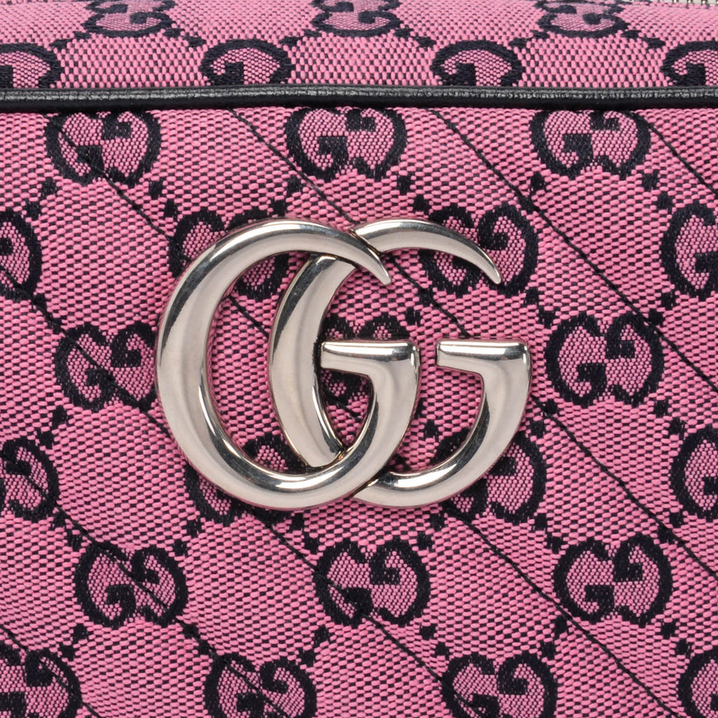 Gucci GG Canvas Quilted Marmont Shoulder Bag – Pink