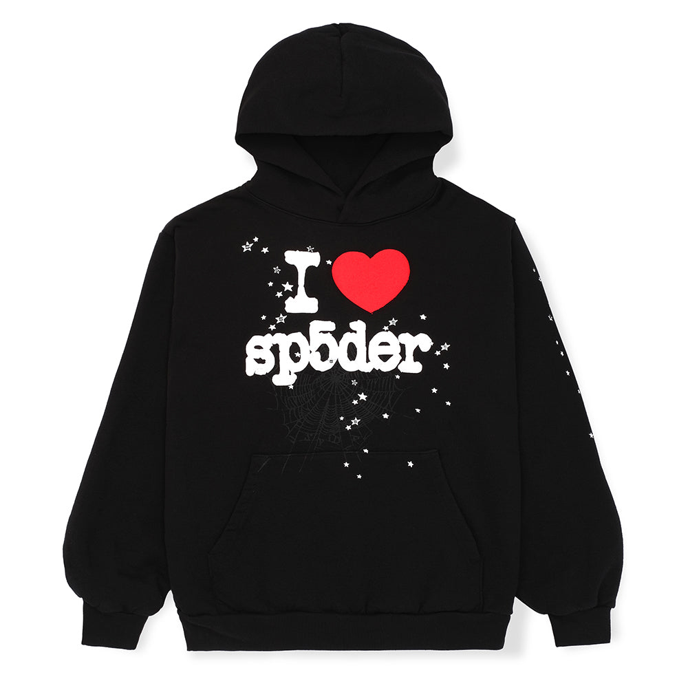 Sp5der Black Souvenir Hoodie - Black