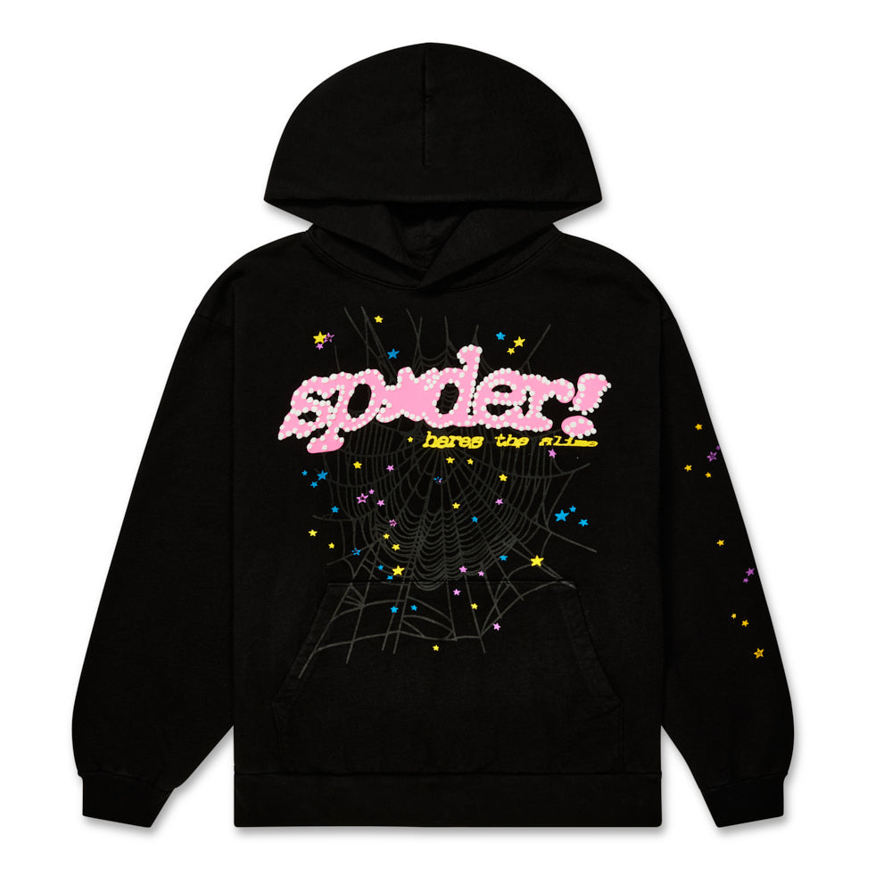 Sp5der Black Punk V2 Hoodie - Black