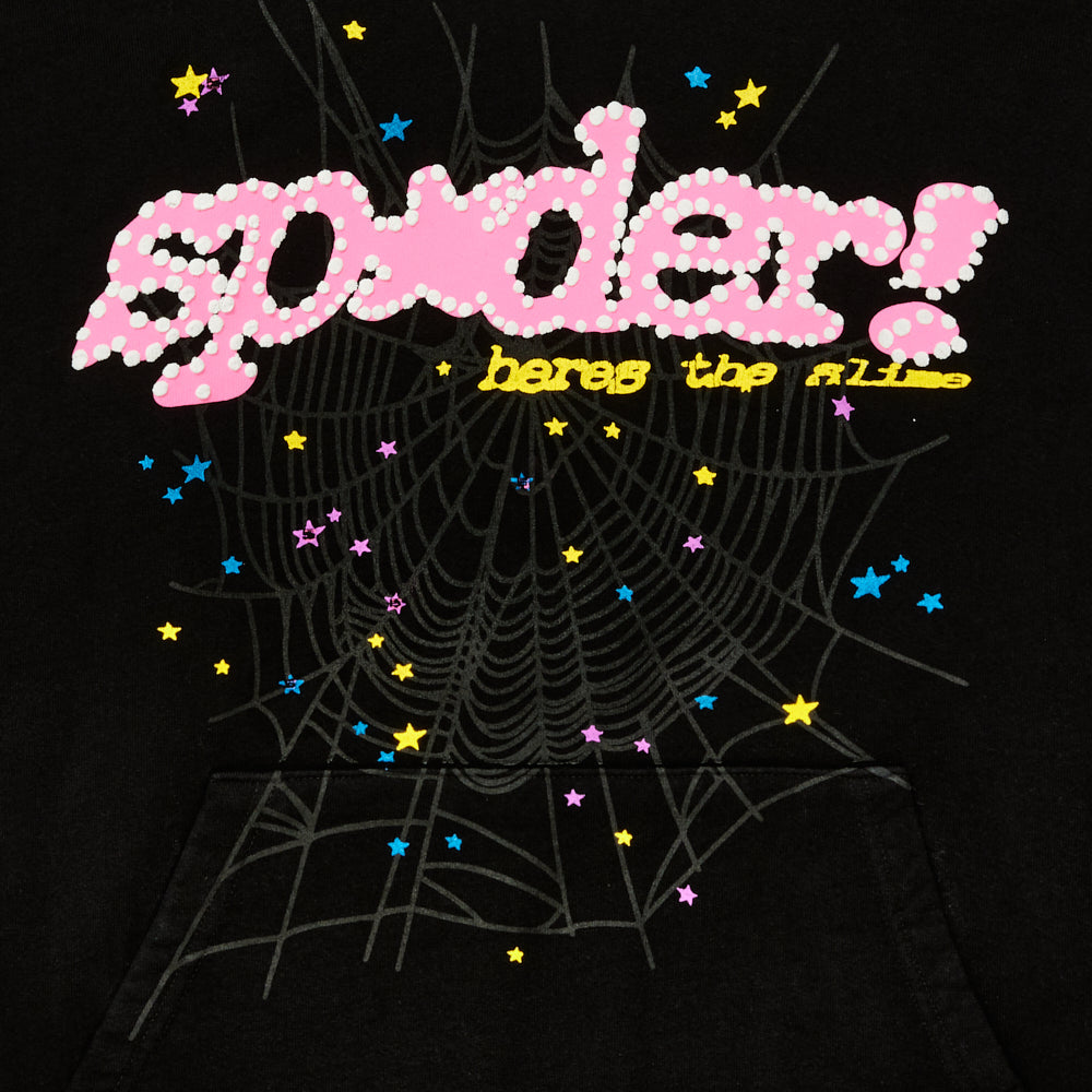 Sp5der Black Punk V2 Hoodie - Black