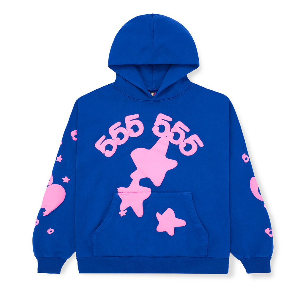 Sp5der Blue Beluga Hoodie - Blue