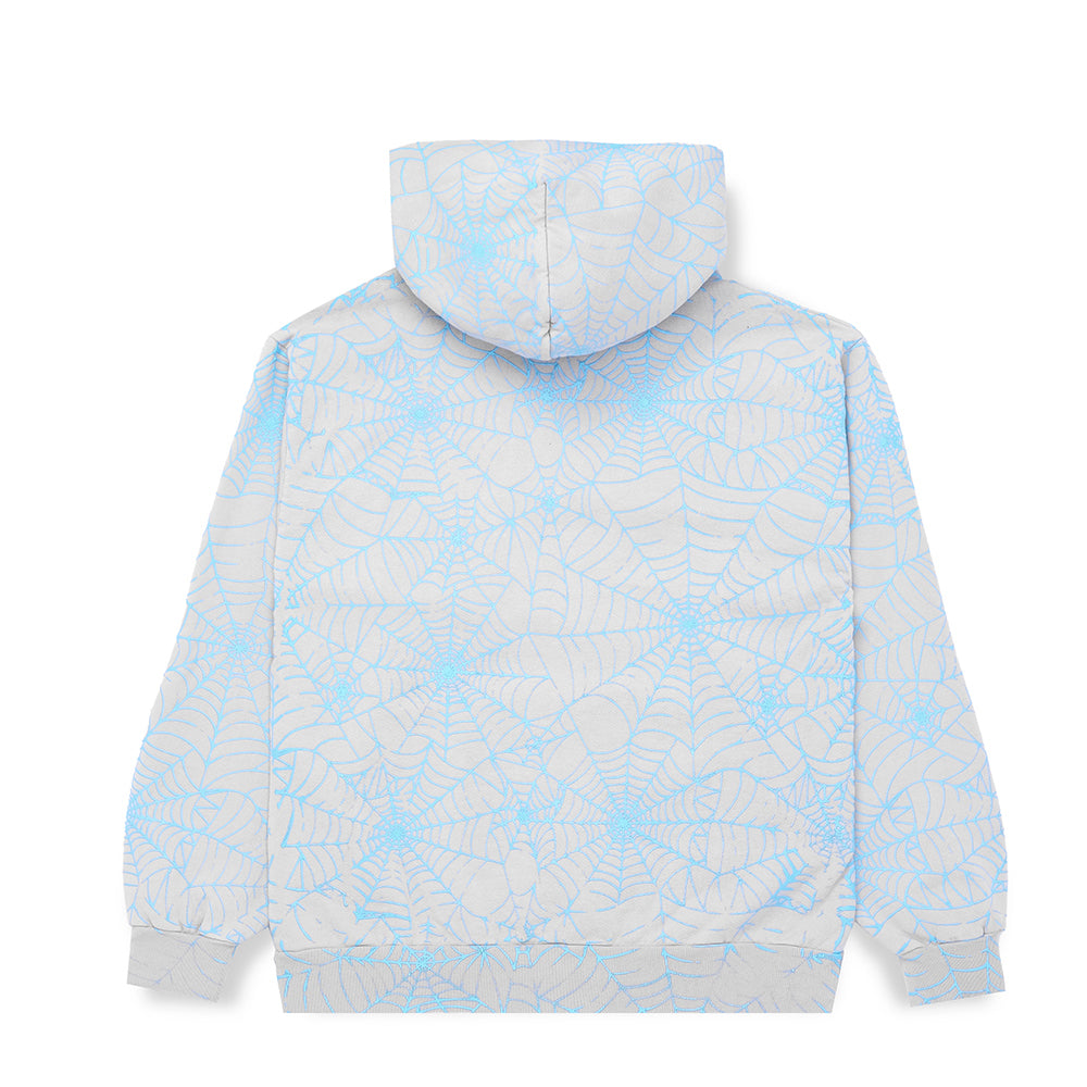 Sp5der Aop Web Hoodie - Heather Grey