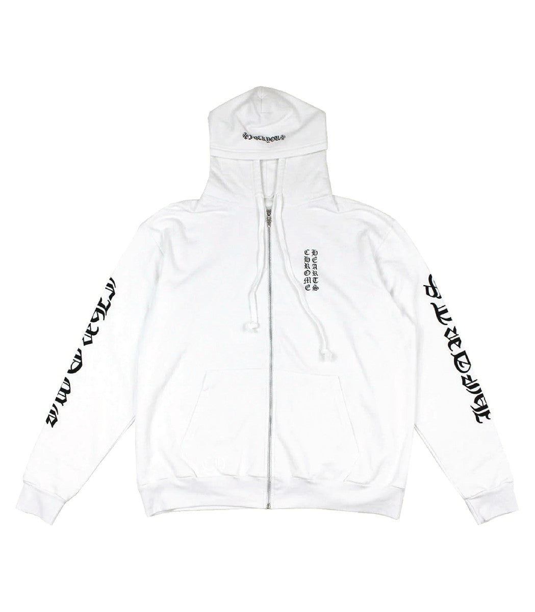 Chrome Hearts Vertical Logo FU Hood Zip Up Hoodie