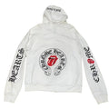 Chrome Hearts White Cotton Zip-Up Hoodie