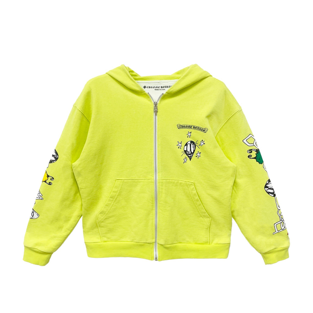 Chrome Hearts Matty Boy Thermal Zip Up Hoodie front