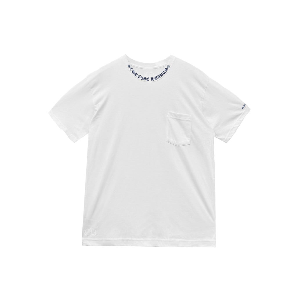 Chrome Hearts Neck Logo White Short Sleeve T-Shirt