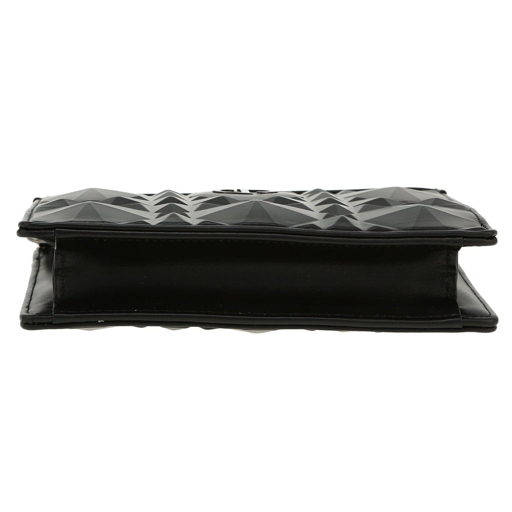 Dior Caro Macrocannage Diamond Quilted Leather Shoulder Bag - Black