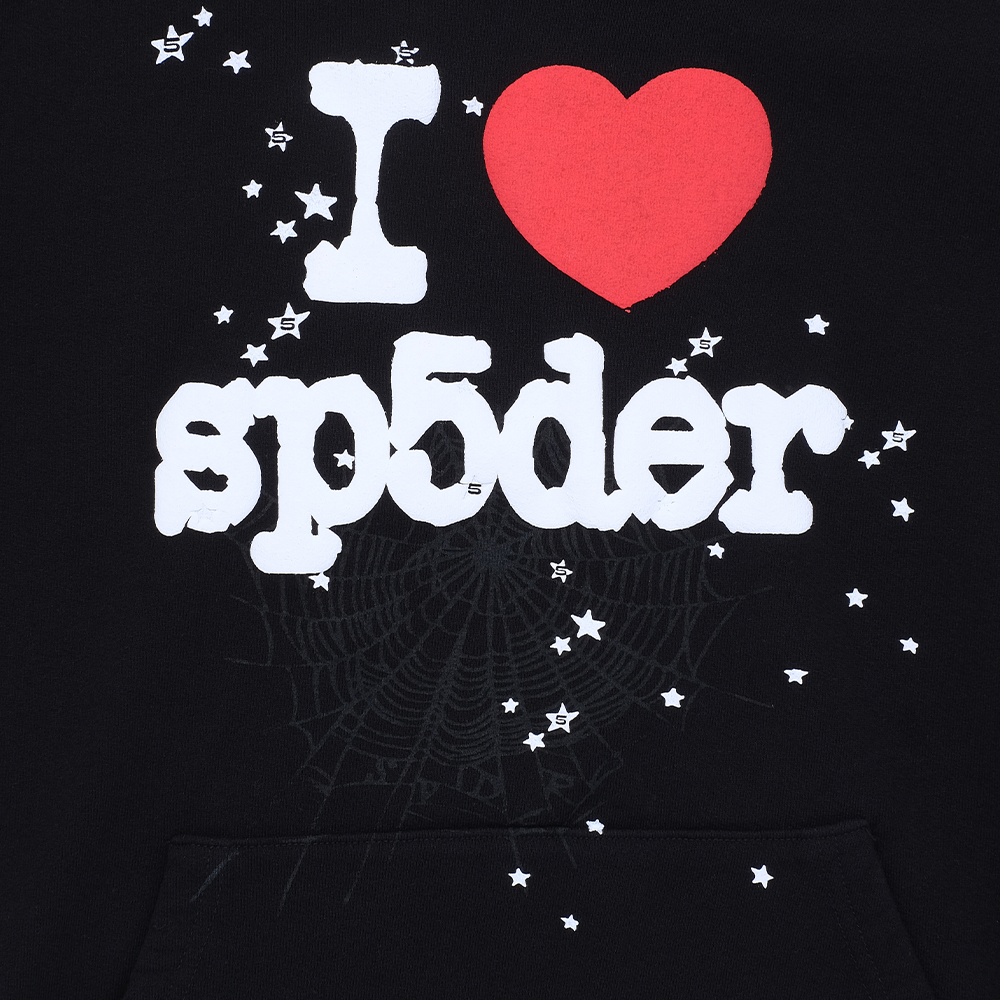Sp5der Black Souvenir Hoodie - Black