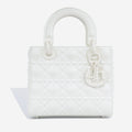 Dior Mini Lady Dior Bag - White