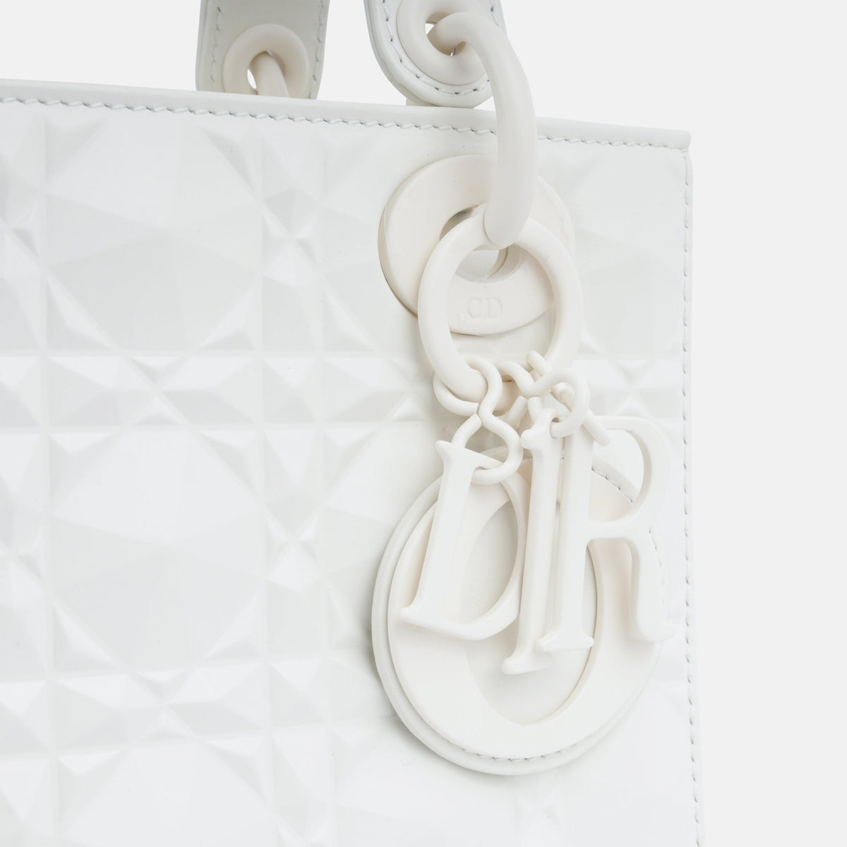 Dior Mini Lady Dior Bag - White
