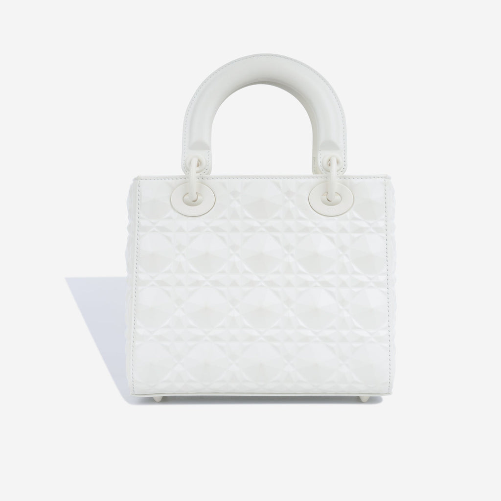 Dior Mini Lady Dior Bag - White