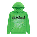 Sp5der Rhinestone Punk V2 Hoodie - Bright Green