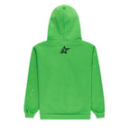 Sp5der Rhinestone Punk V2 Hoodie - Bright Green