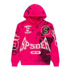 Sp5der Stencil Hoodie - Pink