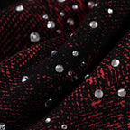 Sp5der Star Plaid Full Zip Hoodie - Black