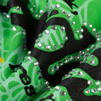 Sp5der Rhinestone Punk V2 Hoodie - Bright Green