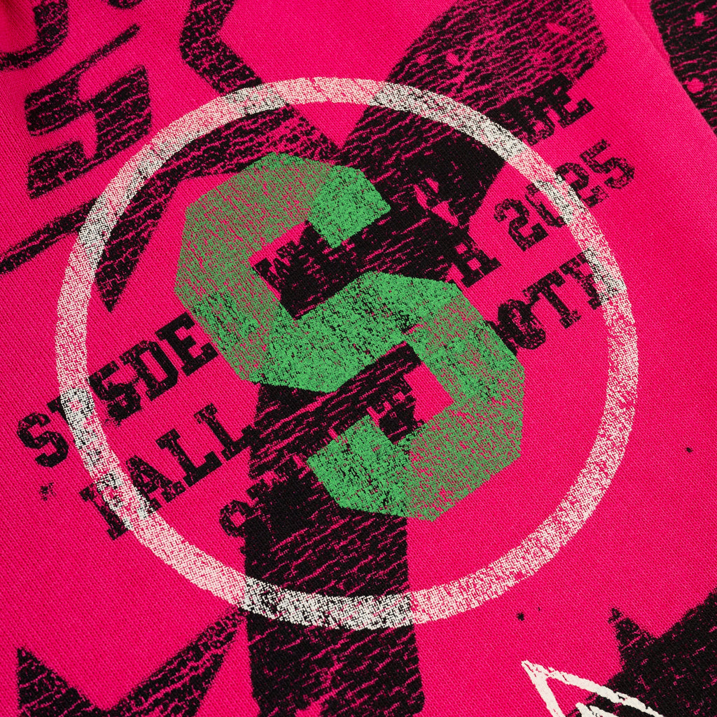 Sp5der Stencil Hoodie - Pink
