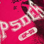 Sp5der Stencil Hoodie - Pink