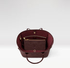 Louis Vuitton Neverfull MM Wine Burgundy Monogram Empreinte Leather Tote M46599