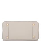 Hermes Birkin 25 Gris Perle Togo Gold Hardware
