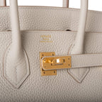 Hermes Birkin 25 Gris Perle Togo Gold Hardware