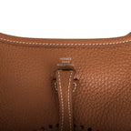 Hermes Gold Clemence Evelyne TPM Bag Palladium Hardware