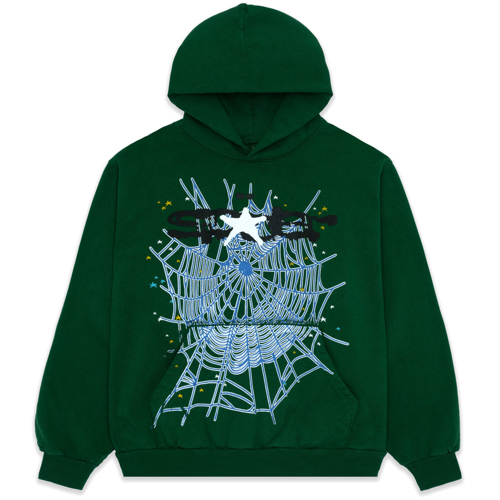 Sp5der Web Hoodie - Moss Green