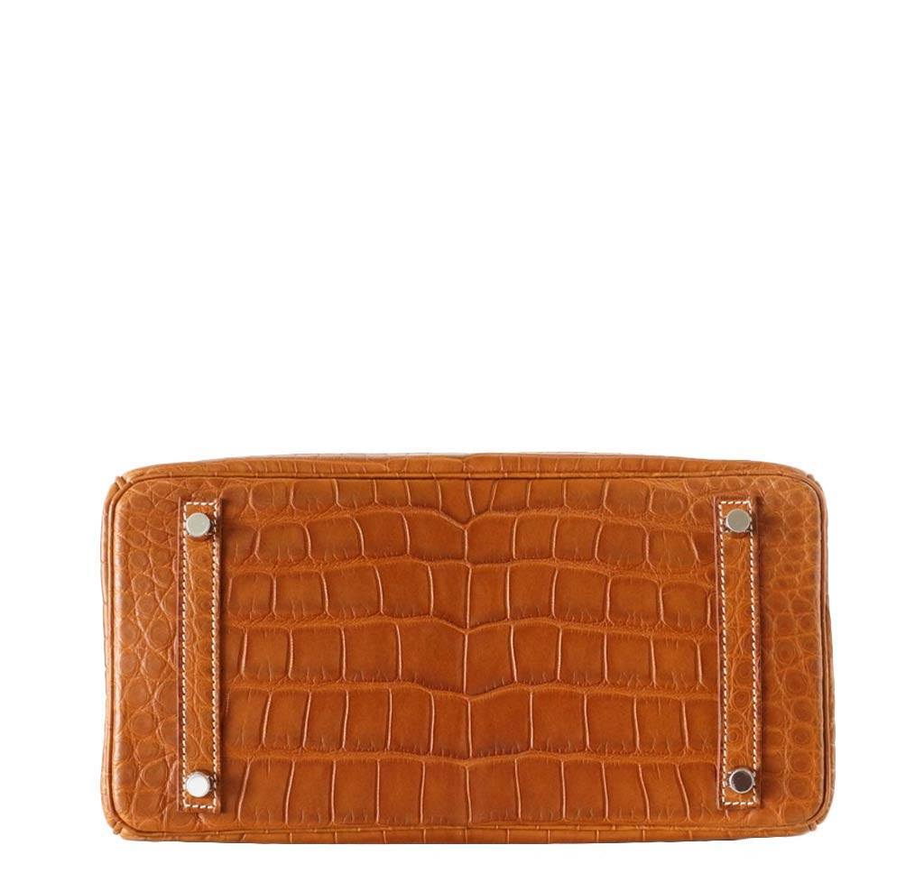 Hermès Birkin 30 Alligator Fauve Barenia Bag