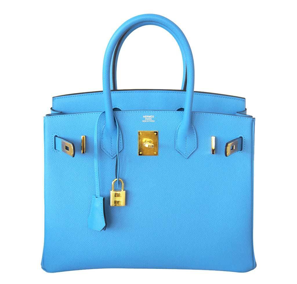 Hermès Birkin 30 Blue Paradise Epsom Bag GHW