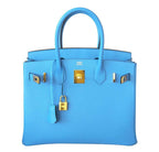 Hermès Birkin 30 Blue Paradise Epsom Bag GHW