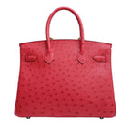 Hermes Birkin 30 Ostrich Bougainvillea Bag