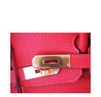 Hermes Birkin 30 Rouge Pivoine Clemence Bag